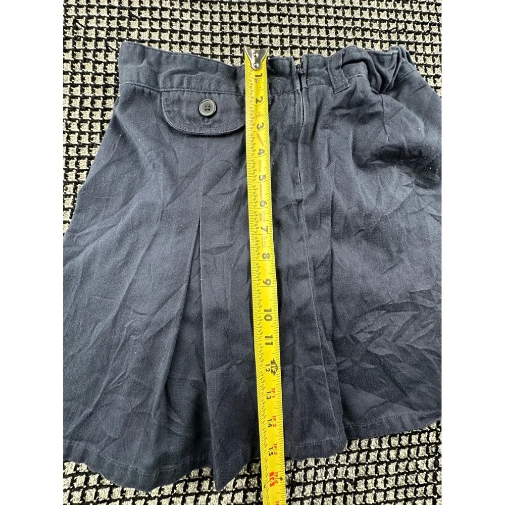 French Toast Pleated Skort Girls Size 10 Navy Blue Excellent School Uniform